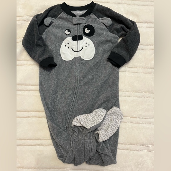 Carters fleece footie pajamas size 18 mos - Picture 6 of 7